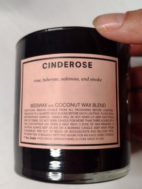Boy Smells Candle Cinderose